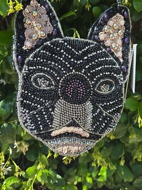 Viral Beaded French Bulldog Crossbody Bag